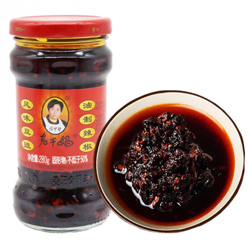 Чилі соус Лаоганма з чорних бобів Lao Gan Ma 280г