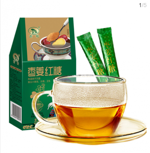 古松 红糖 枣姜红糖 颗粒姜糖茶15g 二十年品牌