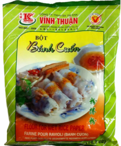 В'єтнамське рисове борошно для млинців Bot Banh Cuon/ Flour For Wet Rice Paper (Bot Banh Cuon), 400 г