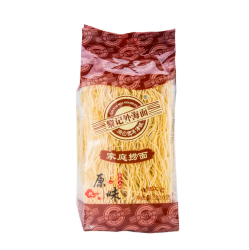 Liji Family Lo Mein 220 г Guangdong Waihai Chezai Noodle Speciality Smooth Bomb Teeth Несмажена тонка локшина з яйцями