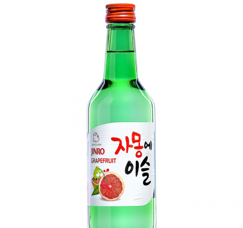 韩国进口真露西柚味烧酒13度360ml果味清酒利口酒预调鸡尾酒