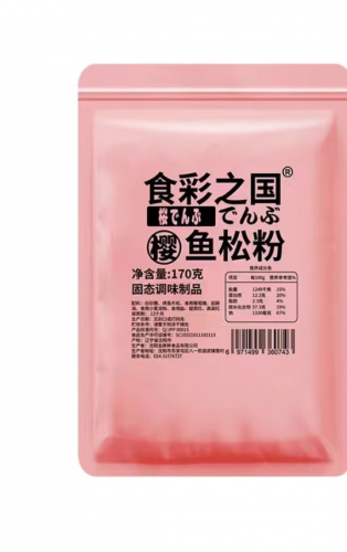 樱花鱼松粉 食彩之国寿司专用材料 樱花粉紫菜包饭饭团食材 170g
