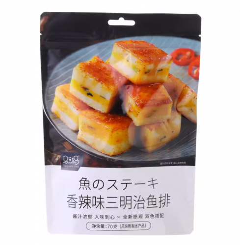马马妈香辣味70g 三明治鱼排鱼肉食品休闲零食熟食小包装