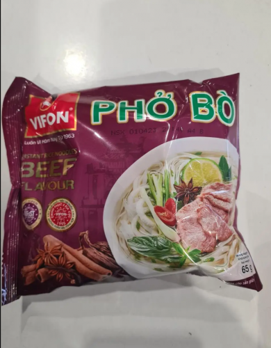 越南进口vifon牛肉味河粉速食米线pho bo冲泡方便面即食米粉早餐 65g
