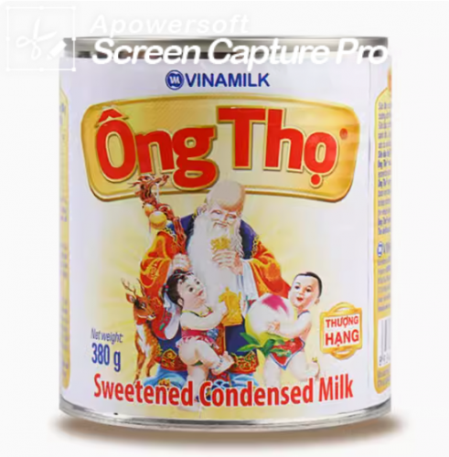 越南寿星公炼奶咖啡伴侣炼乳380克/做滴漏咖啡不可缺少