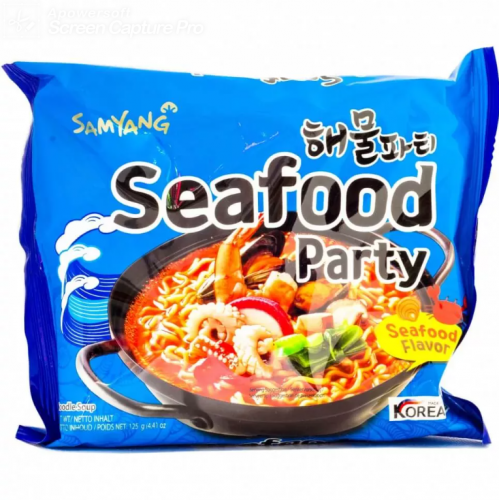 Суп рамен із морепродуктами Seafood Party Samyang 125g