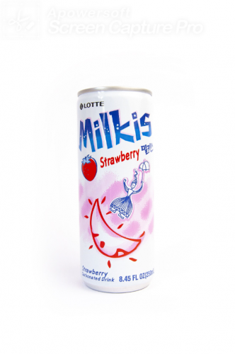 Молочний газований напій Мілкіс зі смаком полуниці 250 мл