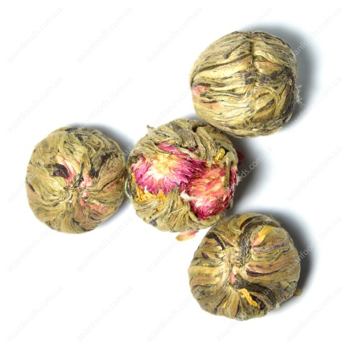 工艺花茶球双龙戏珠会开花的茶观赏茶艺术花茶茉莉龙珠茶叶造型茶 1个