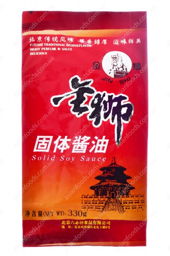 六必居金狮固体酱油330g北京传统风味酱油膏浓缩酱油烹调炒菜