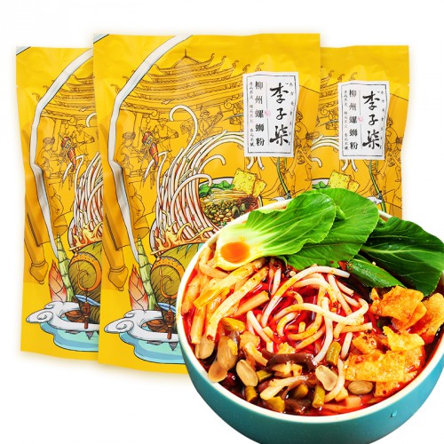 Luo Si Fen Рисовая лапша 335г суп база с речными улитками