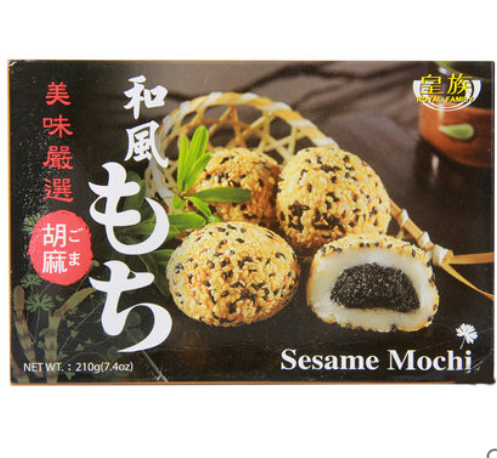 Sesame Mochi рисовый десерт с кунжутом, 210 г