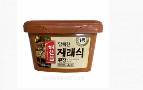 韩国进口清净园传统生大酱东北黄豆酱豆瓣酱韩式酱汤豆酱调味500g