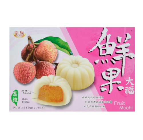 台湾进口 糕点 麻薯皇族台式和风荔枝麻糬210g/盒 Q弹有韧劲 入口香甜
