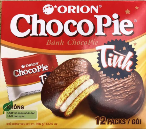Шоколадные пирожные ЧОКО ПАЙ (CHOCO PIE) ORION (12 ШТ.), 396g