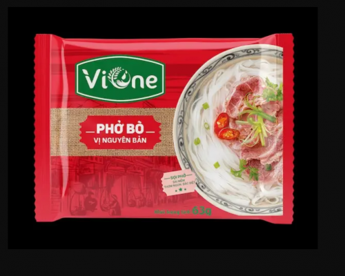 Рисовая лапша плоская Фо бо Pho bo со вкусом говядины TM ViOne 63g