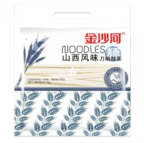 Локшина пшенична Shanxi 7mm 1кг ТМ Jinshahe Китай 