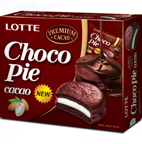 Тістечко шоколадне Choco Pie LOTTE Какао 336g