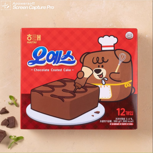 韩国进口海太oyes巧克力蛋糕360g