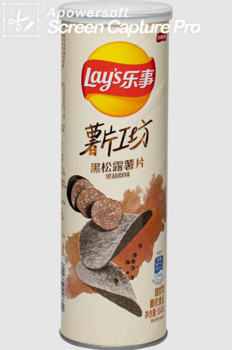  Lay’s/乐事薯片工坊黑松露薯片黑胡椒味104g