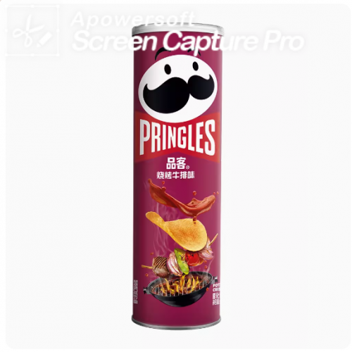 Pringles/品客薯片烧烤牛排味罐小吃休闲零食膨化食品110g
