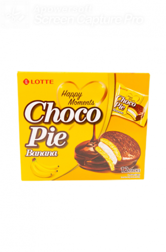 乐天/LOTTE 巧克力派 Chocopie 香蕉味 336g