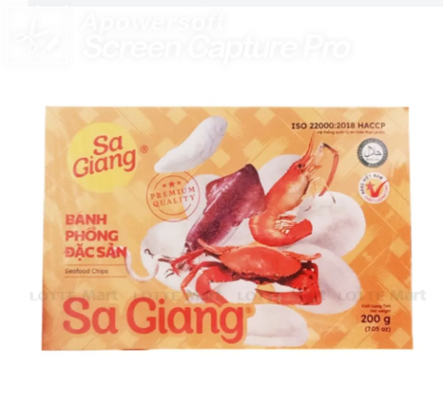 Чіпси з морепродуктів Sa Giang Special 200г