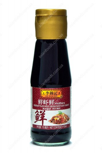 Соевый соус со вкусом морепродуктов Lee Kum Kee shrimp flavored seasoned soy sauce, 115 мл