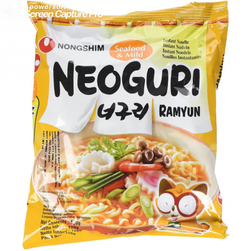 Суп рамен Neoguri з морепродуктами середньо гострий Nongshim 120g