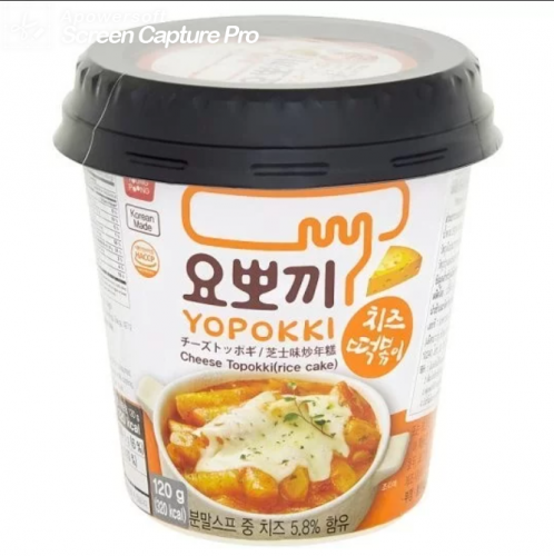 Токпокки со вкусом сыра в стакане Yopokki 120g