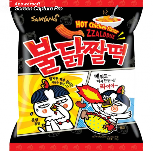 Снек острый Zzaldduk Samyang 120g