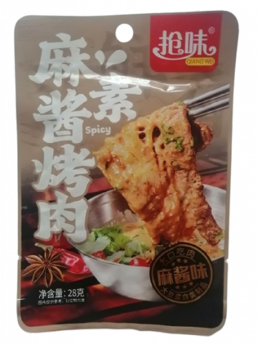Вегетарианское жаренное мясо с кунжутной пастой Qiangwei