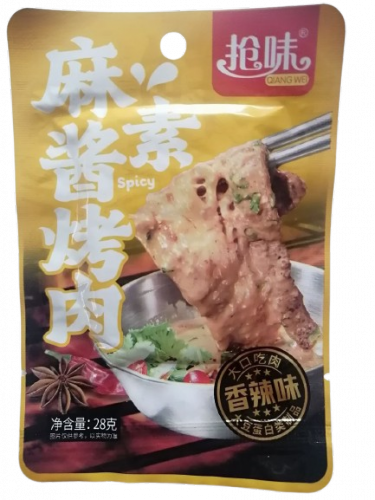 Вегетарианское жаренное мясо с кунжутной пастой Qiangwei (острый)